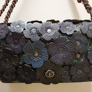 Coach 1941 clutch bag with flower appliques
